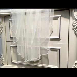 Elegant White Sheer Veil